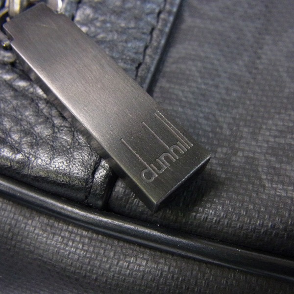 実際に弊社で買取させて頂いたdunhill/ダンヒル ウィンザー セカンドバッグ ブラック PVC/レザー クラッチバッグの画像 5枚目