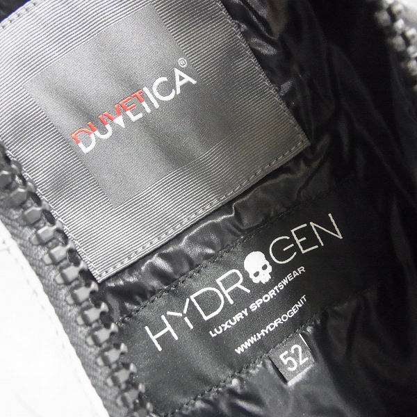実際に弊社で買取させて頂いた【未使用】HYDROGEN×DUVETICA/ハイドロゲン×デュベティカ リフレクター ダウンジャケット 21D000/52の画像 2枚目