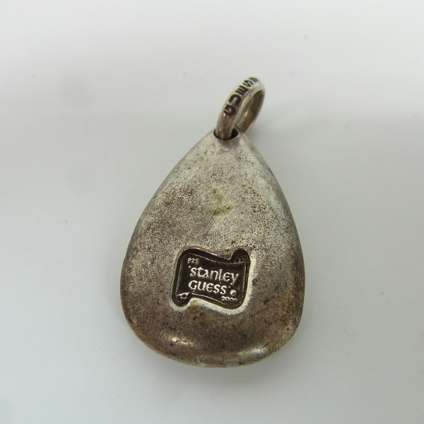 実際に弊社で買取させて頂いたSTANLEYGUESS/スタンリーゲス 雫型 ウッド ネックレストップの画像 3枚目