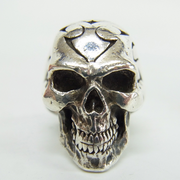 実際に弊社で買取させて頂いたCRAZY PIG/クレイジーピッグ トライバルスカルリング/18号の画像 3枚目