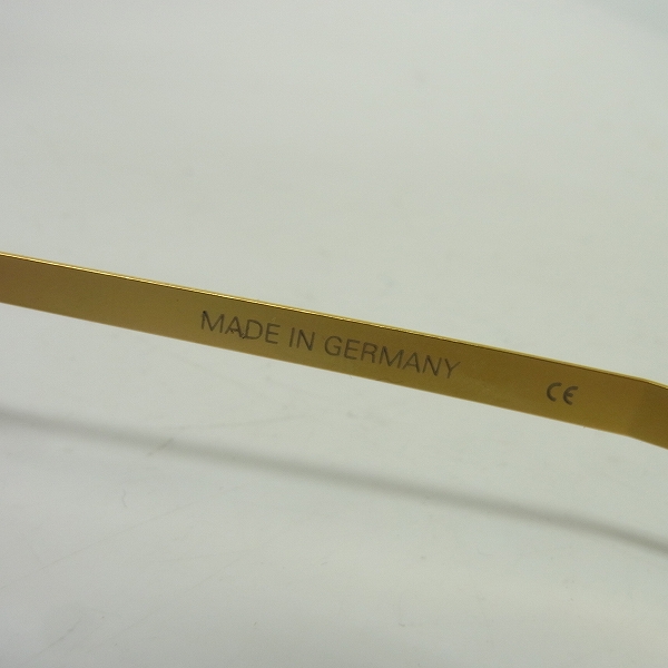 実際に弊社で買取させて頂いたMYKITA/マイキータ 度入り メガネフレーム AMI マットゴールド　の画像 4枚目