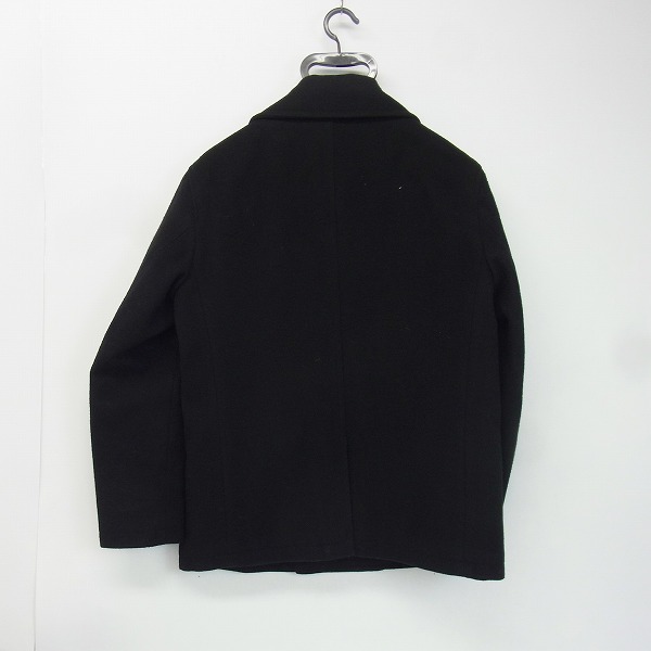実際に弊社で買取させて頂いたuniform experiment/ユニフォームエクスペリメント 16AW メルトンPコート UE-167005/1の画像 1枚目