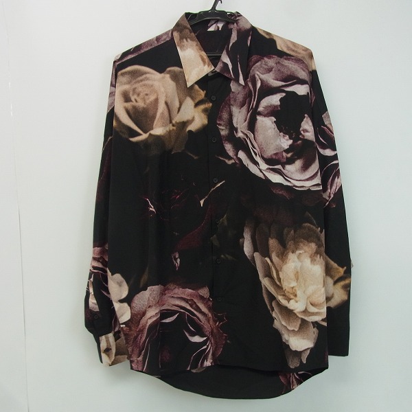 実際に弊社で買取させて頂いたLAD MUSICIAN/ラッドミュージシャン BROAD INKJET BIG ROSE/ローズプリント ビッグ シャツ 2117-102/44