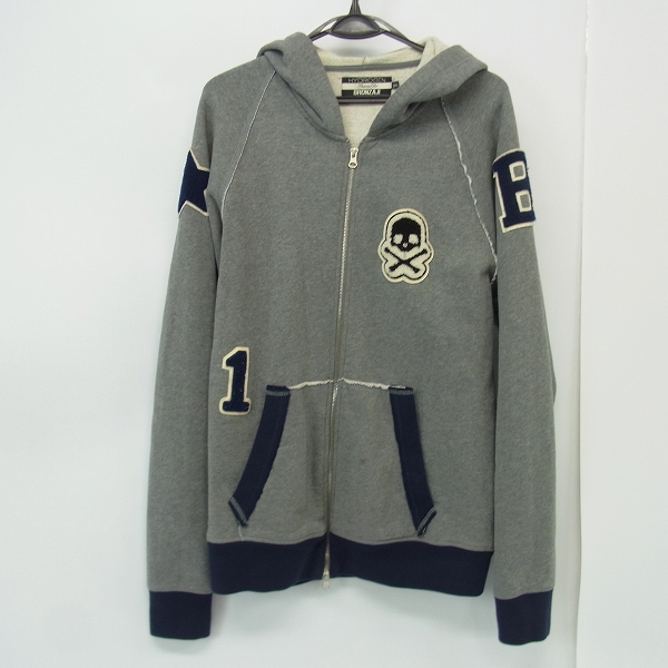 実際に弊社で買取させて頂いたHYDROGEN BRONZAJI/ハイドロゲン ブロンザージ ジップアップパーカー 2XL