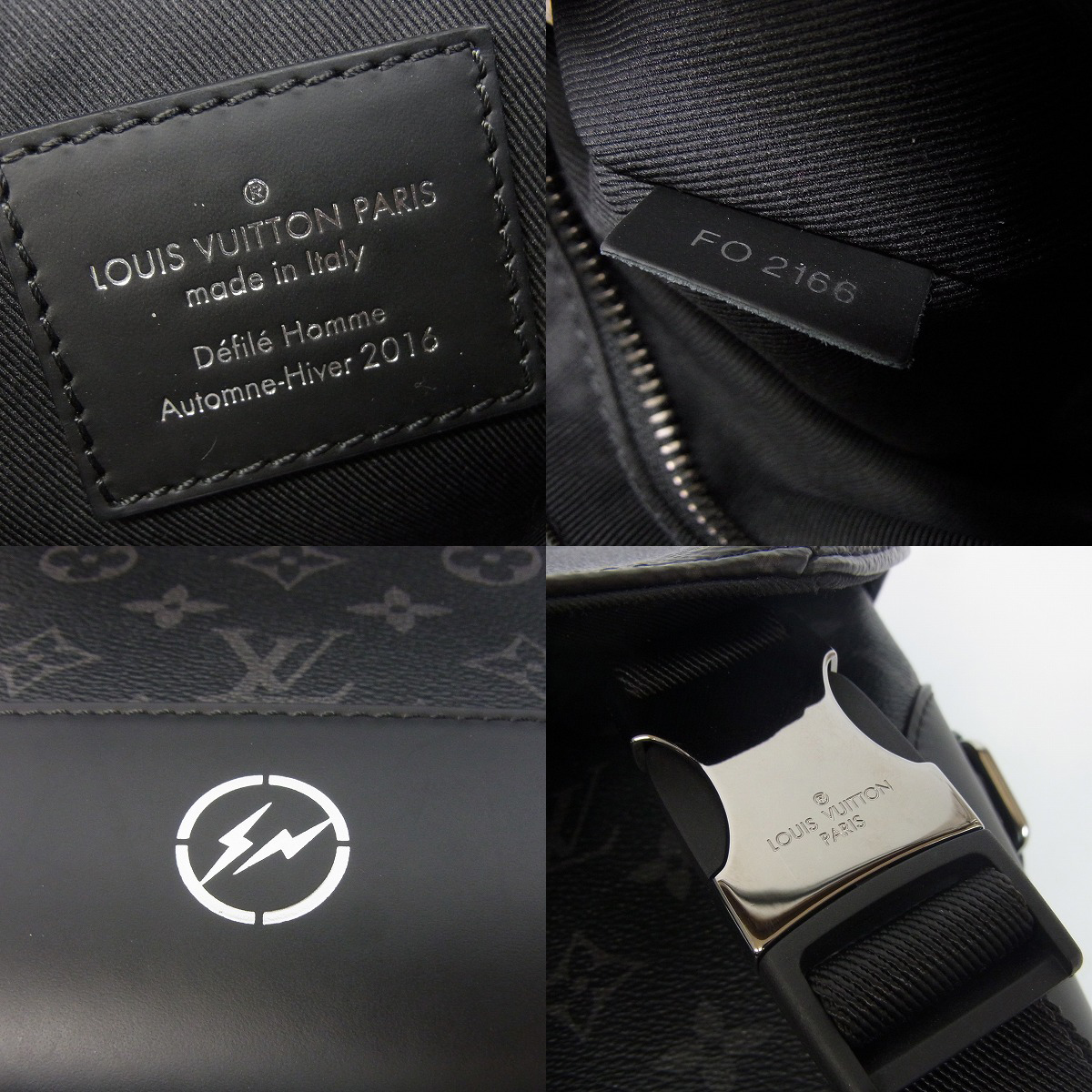 実際に弊社で買取させて頂いたLouis Vuitton×fragment design 限定 モノグラム・エクリプス メッセンジャー・ヴォワヤージュPM M40511の画像 6枚目