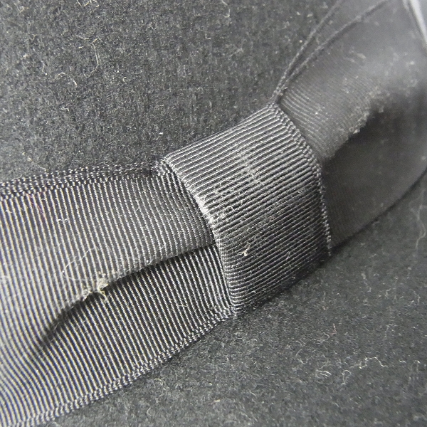 実際に弊社で買取させて頂いたCA4LA/カシラ KNOX/ノックス ウール 100% 中折ハット ブラックの画像 8枚目