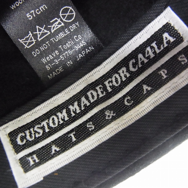 実際に弊社で買取させて頂いたCA4LA/カシラ KNOX/ノックス ウール 100% 中折ハット ブラックの画像 6枚目