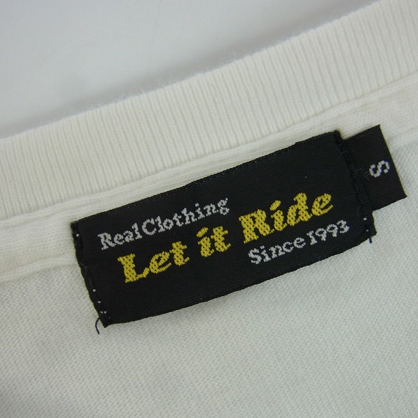 Let it Ride/レットイットライド 刺繍/胸ポケット Tシャツ S/M 2