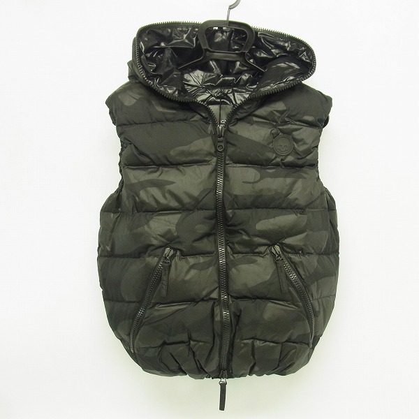 実際に弊社で買取させて頂いた【未使用】HYDROGEN×DUVETICA/ハイドロゲン×デュベティカ   ブラックカモ ダウンベスト 21D002/50