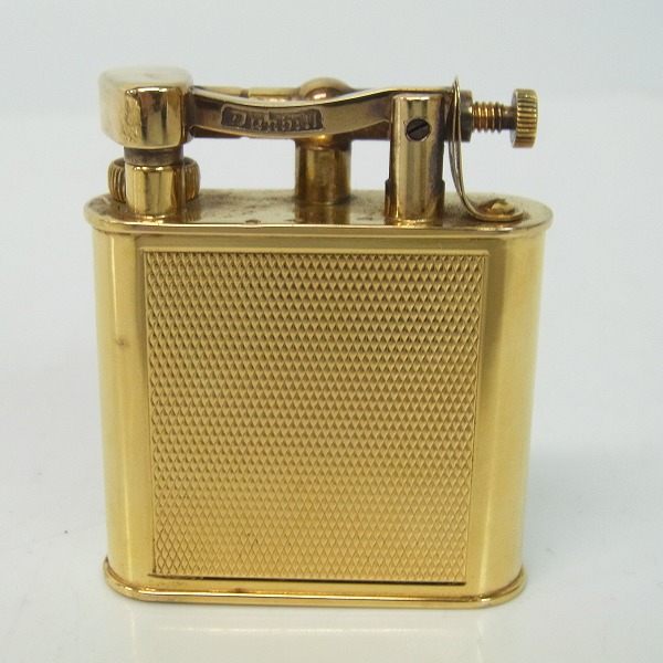 実際に弊社で買取させて頂いたdunhill/ダンヒル ユニーク ガスライター ゴールドの画像 1枚目