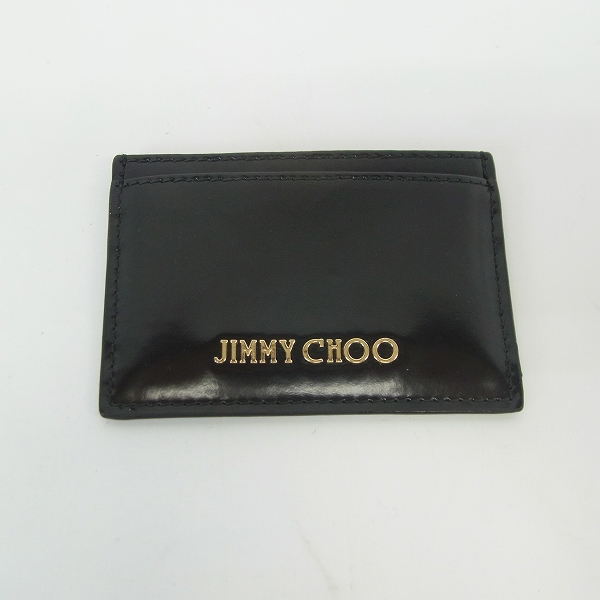 実際に弊社で買取させて頂いたJIMMY CHOO/ジミーチュウ UMIKA レザーカード ホルダー/ケースの画像 1枚目