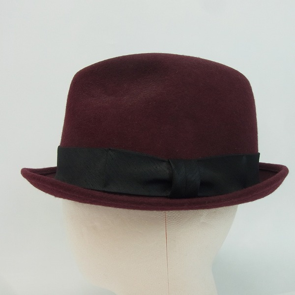 実際に弊社で買取させて頂いたCA4LA/カシラ×HOWL コラボ メルトンウール 中折ハット Mの画像 2枚目