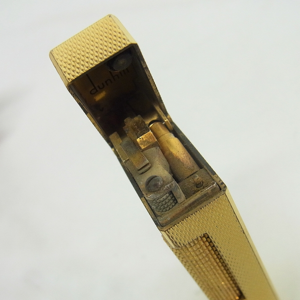 実際に弊社で買取させて頂いたdunhill/ダンヒル サイドローラー ガスライター ゴールドの画像 4枚目