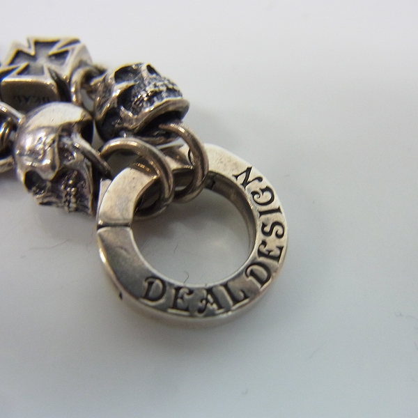 実際に弊社で買取させて頂いたDEAL DESIGN/ディールデザイン スカルズ＆クロス チェーン 45cmの画像 2枚目