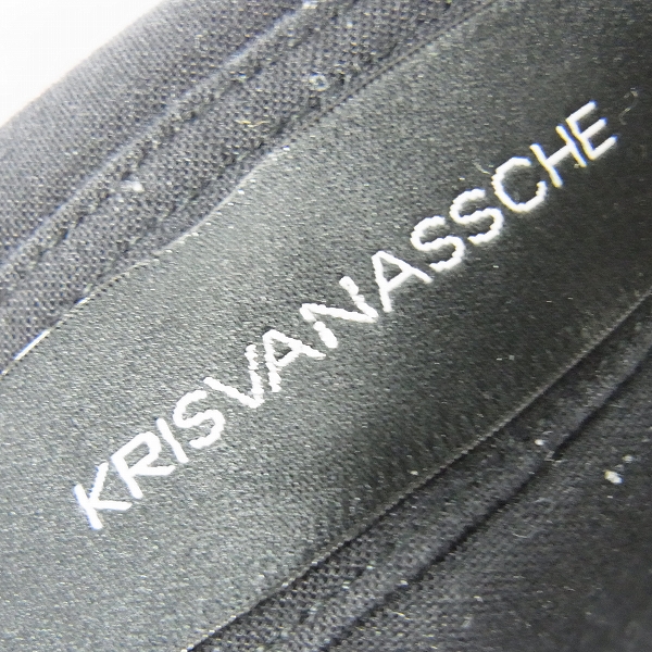 実際に弊社で買取させて頂いたKRISVANASSCHE/クリスヴァンアッシュ コットンシャツ ブラック 48の画像 2枚目