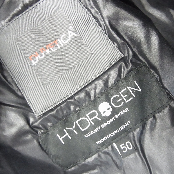 実際に弊社で買取させて頂いた【未使用】HYDROGEN×DUVETICA/ハイドロゲン×デュベティカ ブラックカモ ダウンジャケット 21D004/50の画像 2枚目
