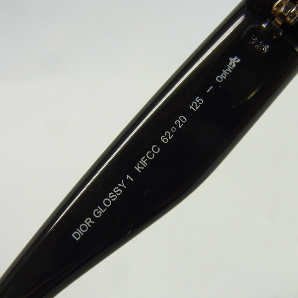 実際に弊社で買取させて頂いたChristian Dior/クリスチャンディオール GLOSSY 1 KIFCC サングラスの画像 3枚目