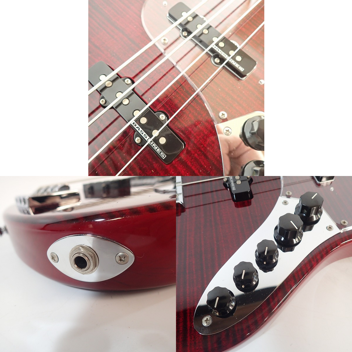 実際に弊社で買取させて頂いた★【カスタムオーダー品】ESP/イーエスピー エレキベース MCK-830CTM ハードケース付の画像 4枚目