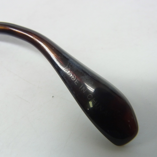 実際に弊社で買取させて頂いたHUNTING WORLD/ハンティングワールド スクエアメガネフレーム べっ甲柄 HTW-006/145の画像 6枚目