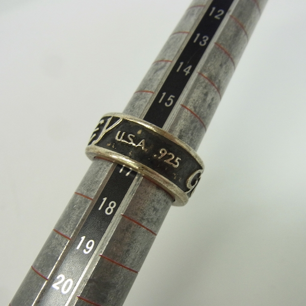実際に弊社で買取させて頂いたSTANLEYGUESS/スタンリーゲス ラージロゴリボン リング 16.5号の画像 5枚目