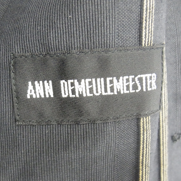 実際に弊社で買取させて頂いたAnn Demeulemeester/アンドゥムルメステール 裏ストライプ ロングコート Mの画像 4枚目