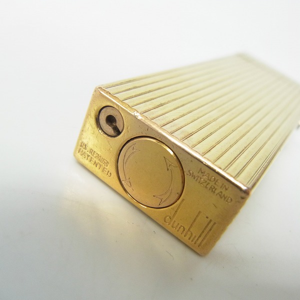 実際に弊社で買取させて頂いたdunhill/ダンヒル サイドローラー ガスライター ストライプの画像 2枚目