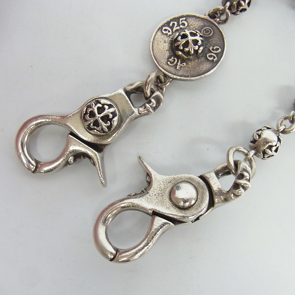 実際に弊社で買取させて頂いた【ギャラ付き】A&G/エー&ジー クロスボール ウォレットチェーン 2クリップ カスタムの画像 2枚目