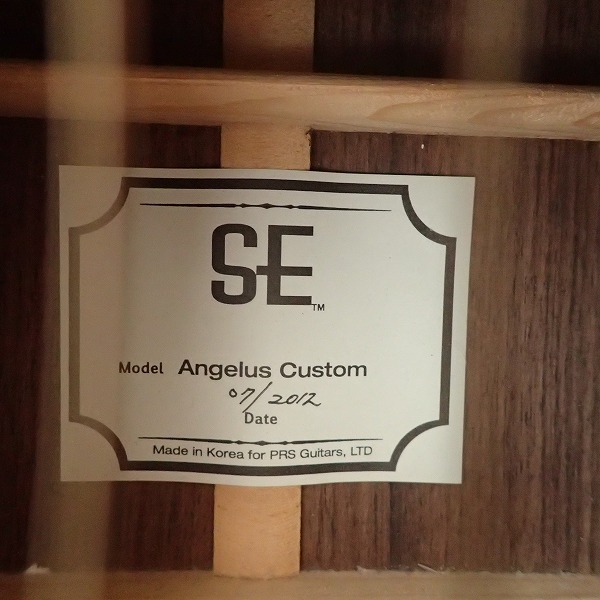 実際に弊社で買取させて頂いた★PRS(Paul Reed Smith)/ポールリードスミス SE Angelus Custom アコースティックギターの画像 5枚目