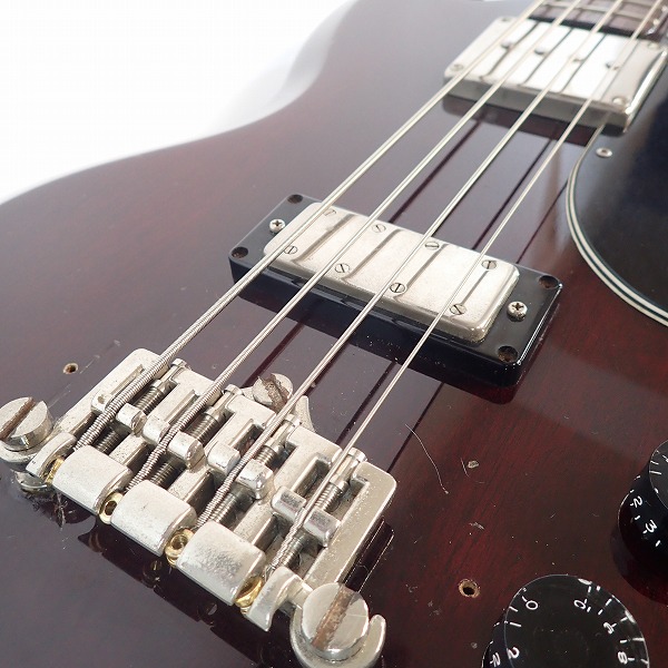 実際に弊社で買取させて頂いた★【型式詳細不明/難有】GRECO/グレコ 1985年製 SGタイプ エレキベース O切ロゴ ソフトケース付きの画像 6枚目