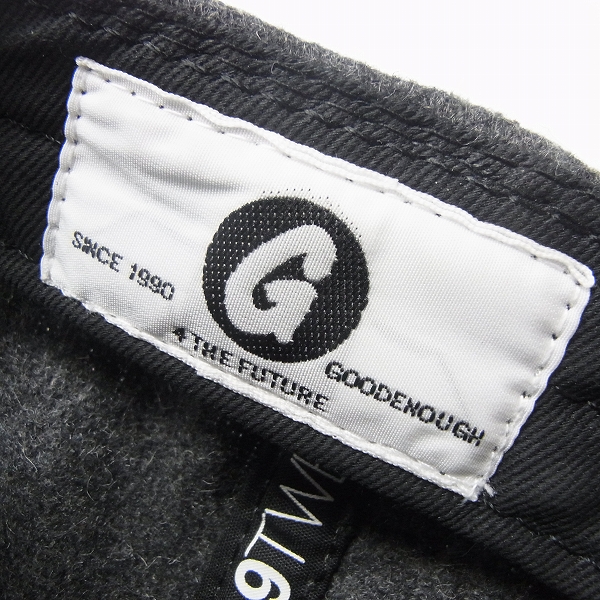 実際に弊社で買取させて頂いたGOODENOUGH×NEW ERA グッドイナフ×ニューエラ GEロゴ ウール キャップ グレーの画像 4枚目