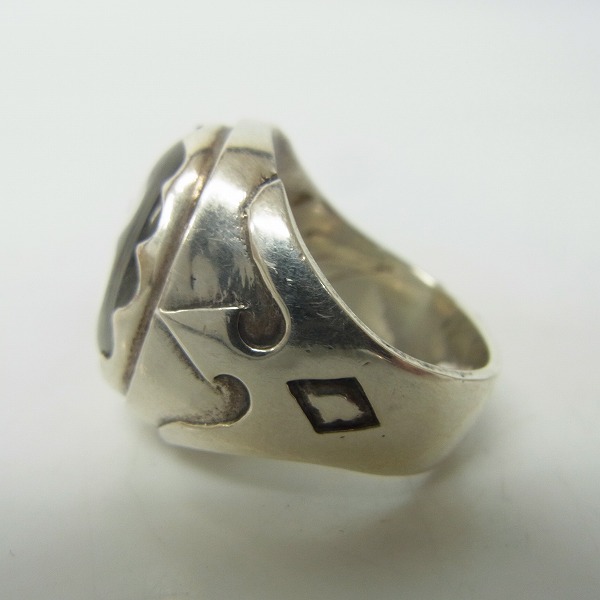 実際に弊社で買取させて頂いたCRAZYPIG/クレイジーピッグ クリスタルスカルリング 14号の画像 2枚目