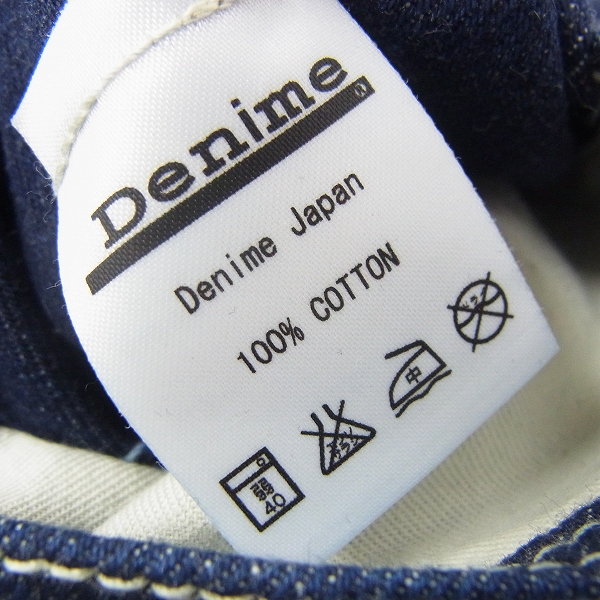 実際に弊社で買取させて頂いたDENIME/ドゥニーム インディゴ ペインター デニムパンツ 33の画像 4枚目