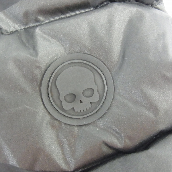 実際に弊社で買取させて頂いたHYDROGEN×DUVETICA/ハイドロゲン×デュベティカ ブラックカモ ダウンベスト 21D002/50の画像 8枚目