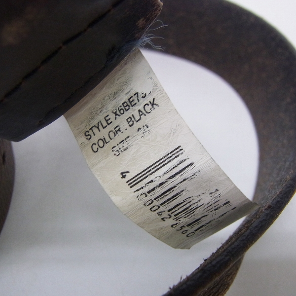 実際に弊社で買取させて頂いたARMANI EXCHANGE/アルマーニエクスチェンジ ロゴ  レザーベルト/30の画像 4枚目