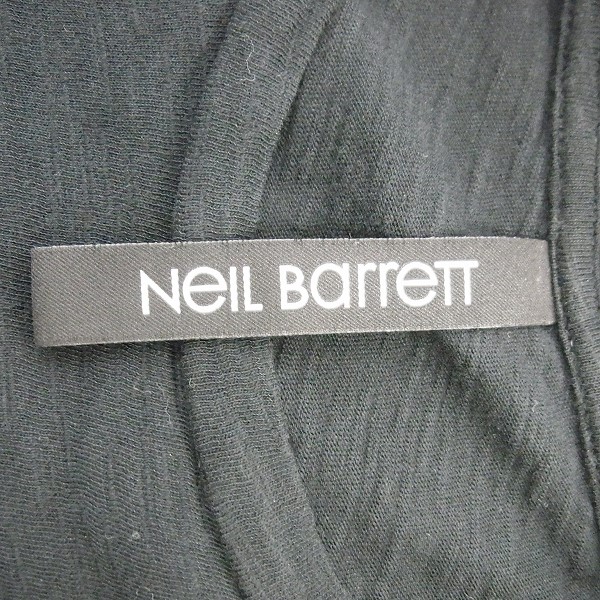 実際に弊社で買取させて頂いたNeil Barrett/ニールバレット 無地胸ポケット付きTシャツ ブラック/Mの画像 2枚目