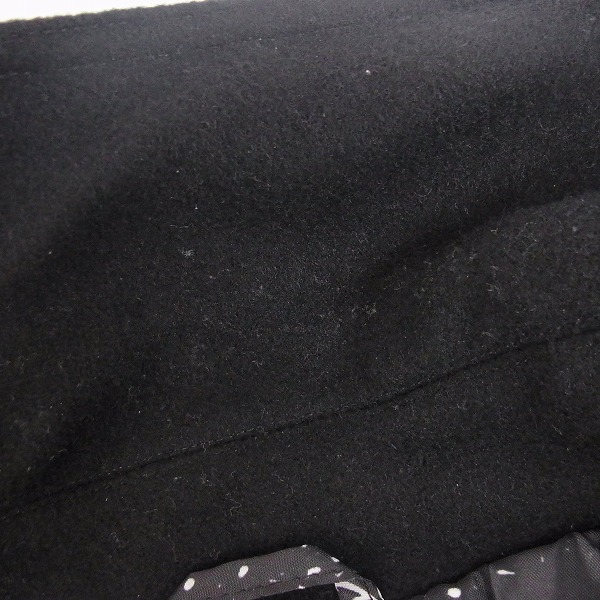 実際に弊社で買取させて頂いたuniform experiment/ユニフォームエクスペリメント 16AW メルトンPコート UE-167005/1の画像 5枚目