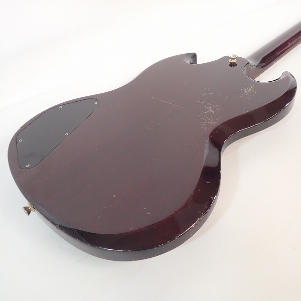 実際に弊社で買取させて頂いた★【型式詳細不明/難有】GRECO/グレコ 1985年製 SGタイプ エレキベース O切ロゴ ソフトケース付きの画像 7枚目