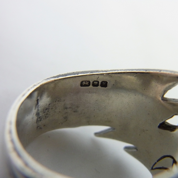 実際に弊社で買取させて頂いたCRAZY PIG/クレイジーピッグ ZAP SKULL/ザップスカルリング 14.5号の画像 6枚目