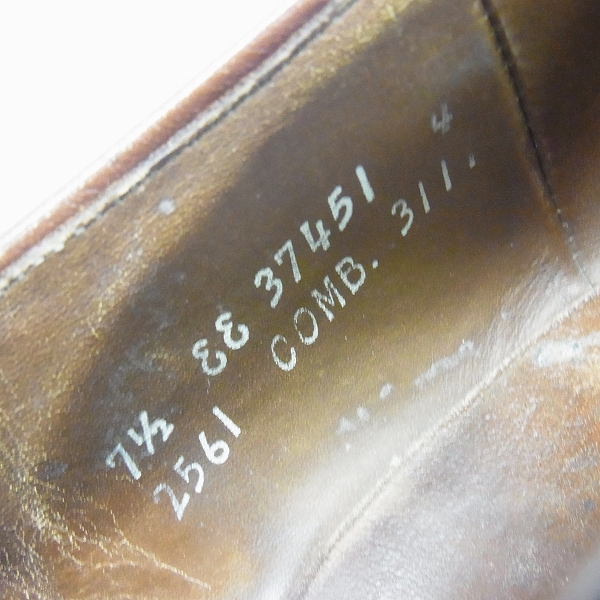 実際に弊社で買取させて頂いたAllen Edmonds/アレンエドモンズ モンクストラップシューズ 7.5EEの画像 5枚目