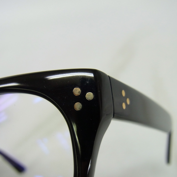 実際に弊社で買取させて頂いたOLIVER GOLDSMITH/オリバーゴールドスミス 眼鏡/メガネフレーム VICE CONSUL-S Neroの画像 5枚目