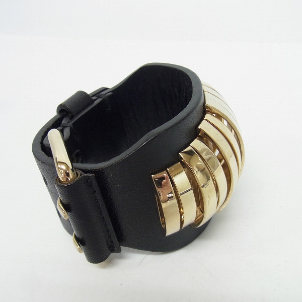 実際に弊社で買取させて頂いたGIVENCHY/ジバンシー カウレザー バックルブレスレットの画像 3枚目