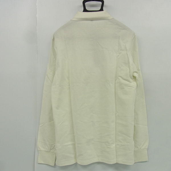 実際に弊社で買取させて頂いたBURBERRY LONDON/バーバリーロンドン ゴルフウェア ロゴ刺繍 長袖ポロシャツ ホワイト Lの画像 1枚目