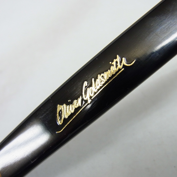 実際に弊社で買取させて頂いたOLIVER GOLDSMITH/オリバーゴールドスミス 眼鏡/メガネフレーム VICE CONSUL-S Neroの画像 3枚目
