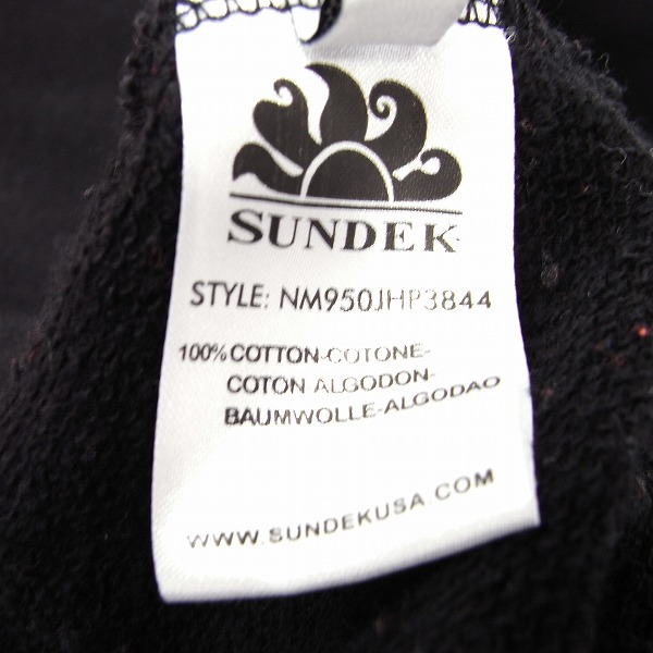 実際に弊社で買取させて頂いたNEIL BARRETT×SUNDEK/ニールバレット×サンデッキ スウェット ジップアップ パーカー Mの画像 4枚目