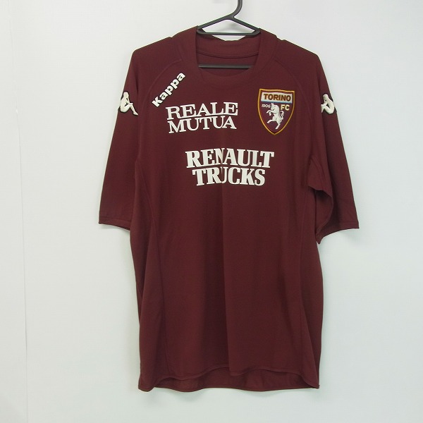 実際に弊社で買取させて頂いたKappa/カッパ 08/09 トリノFC アルバロ レコバ #4 ホーム 半袖ユニフォーム/XL