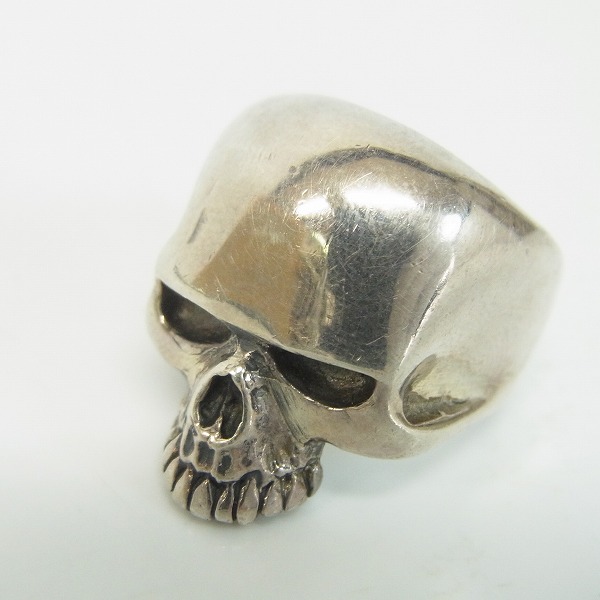 実際に弊社で買取させて頂いたCRAZY PIG/クレイジーピッグ スモールエビルスカルリング 15号