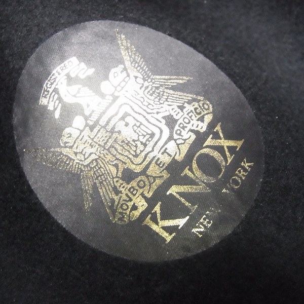 実際に弊社で買取させて頂いたCA4LA/カシラ KNOX/ノックス ウール 100% 中折ハット ブラックの画像 5枚目