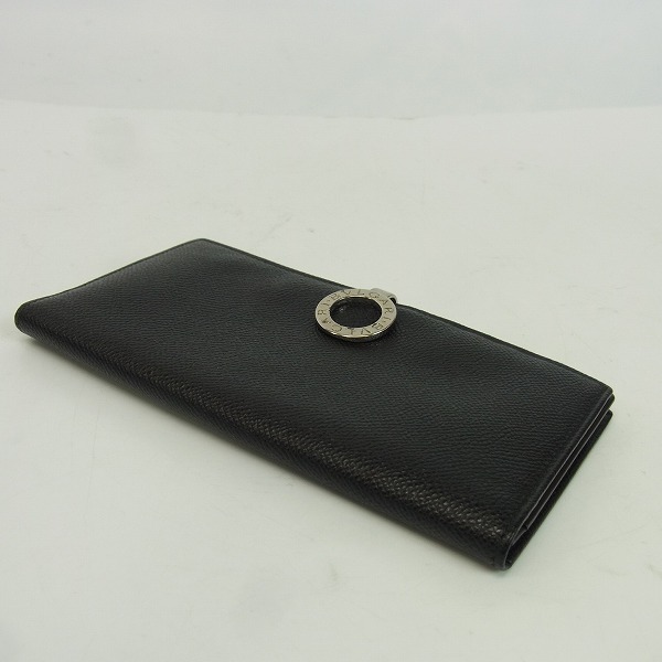 実際に弊社で買取させて頂いたBVLGARI/ブルガリ ロゴクリップ付きロングウォレット/長財布 グレインレザーの画像 2枚目