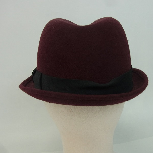 実際に弊社で買取させて頂いたCA4LA/カシラ×HOWL コラボ メルトンウール 中折ハット Mの画像 3枚目