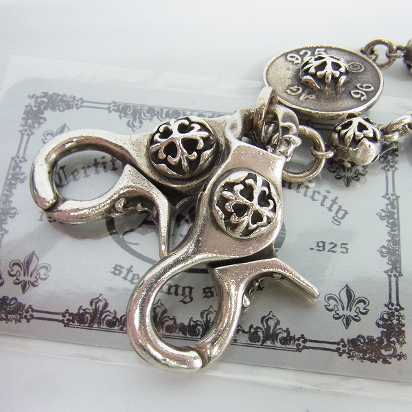 実際に弊社で買取させて頂いた【ギャラ付き】A&G/エー&ジー クロスボール ウォレットチェーン 2クリップ カスタム